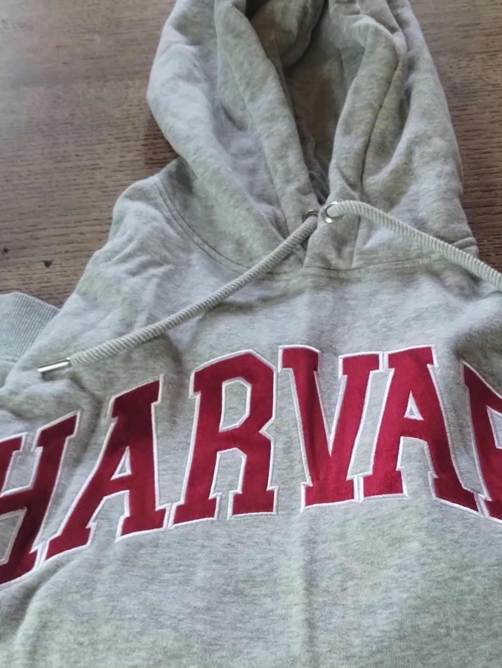 H&M Gray  Hoodie with Red Lettering
